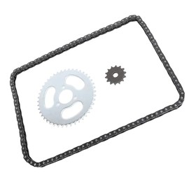 Kit de piñones de cadena T8F de acero 14T piñón delantero 44T juego de piñones traseros de 3 agujeros con cadena de 120 eslabones para mini motociclet