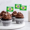 Brazil Flag Brazilian Miniature Toothpick Flags Decorations Small Cupcake Toppers