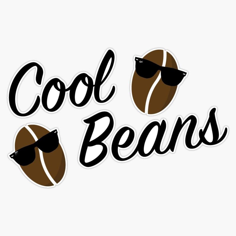 Cool Beans Sticker Decal Vinyl Bumper Stickers Waterproof 5"
