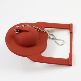 Replacement Toilet Flapper, Flush Valve Seal Bowl Stopper Flapper, Universal Toilet Tank Parts (Small Red T-Shape)