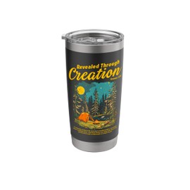 Through Creation Romans 1:20 Bible Verse Christian Camping Stainless Steel Insulated Tumbler