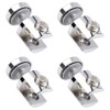 4 Pcs Glass Clamp Clip Adjustable Glass Bracket Glass Shelf
