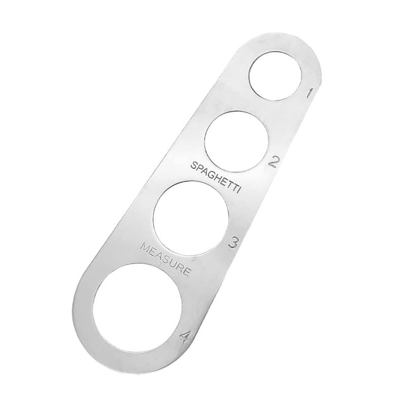 FONGKNOX 2 Pcs Stainless Steel Pasta Measurer with 4 Measuring