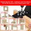 GOINGMAKE Dowel Jig Kit with Quick Positive Stop and Clamp,