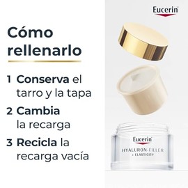 EUCERIN HYALURON-FILLER +ELASTICITY CREMA DE DÍA FPS 30 (Refill 50 ml)
