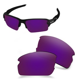 AOZAN ANSI Z87.1 Replacement Lenses For Oakley Flak 2.0 XL OO9188 Sunglasses, Neon Purple, Flak 2.0 XL