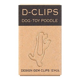 Midori Paper Clip, D-Clips Mini Box, Toy Poodle, 12 Pieces (43347006)