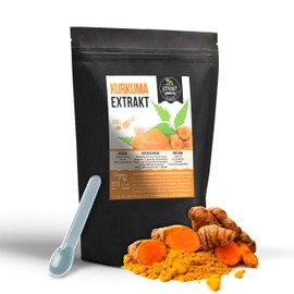 Turmeric Extract, 95% Curcuminoids, 100 g Powder, Organic Extract Powder, No Additives, High Dose Vegan (Powder 100 g)