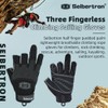 Seibertron M.F.O.S.G-4 Gloves Three Fingerless Padded Palm Lightweight Breathable Climbing,