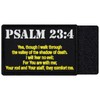 EmbTao Tactical Psalm 23:4 Patch Badge Morale Applique Embroidered Fastener