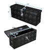 SPEC-D TUNING 20" Heavy Duty Black Aluminum Tool Box Truck