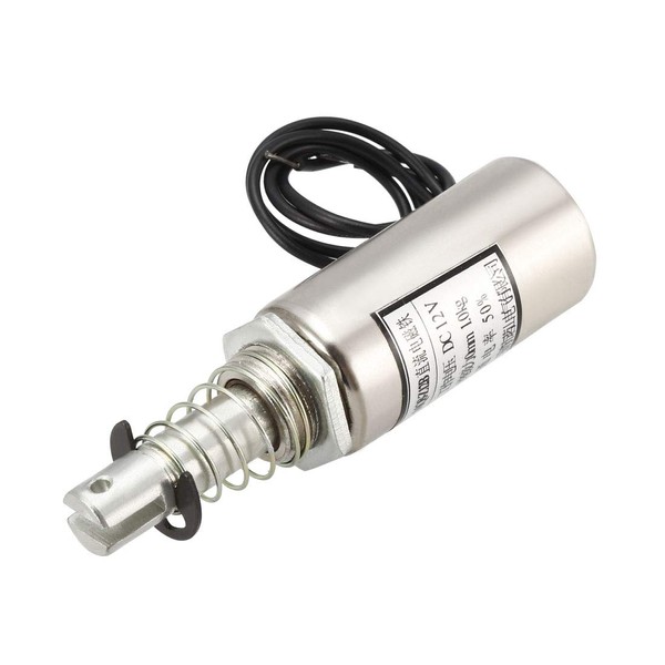 sourcing map DC 12V 1kg 0mm Push Pull Type Solenoid