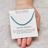 Philip Jones December Birthstone Friendship Bracelet with Blue Topaz Zircondia®