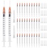 Pack of 30 Syringes 1 ml Syringes Plastic Tube Syringe