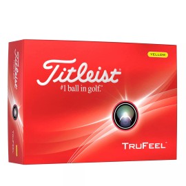 Titleist TruFeel Yellow Golf Ball Soft Feel Long Distance Greenside Control