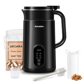 𝟲 𝗶𝗻 𝟭 Nut Milk Maker Machine, 20 oz(600ml) Homemade Almond, Soy, Oat, Plant-Based and Non-Dairy Beverages, Almond Miilk Makerr, Delay Start/Boil Water/Keep Warm, Soy Milk Machine, Nut Milk Bag