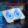 Aswalling Laptop Cooling Pad with 2 Quiet Fans Notebook Holder