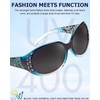 SIPHEW Polarisierte Sonnenbrille Damen Übergroße klassische Brille mit 400 UV-Schutz