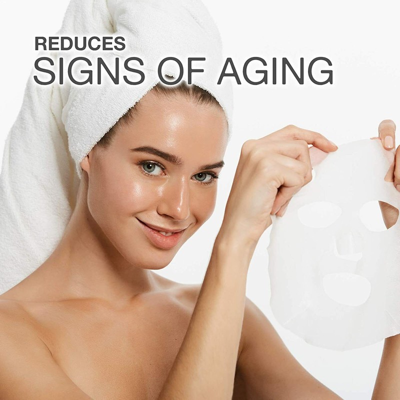 CLAIR BEAUTY Rose & Collagen Hydrating Facial Sheet Mask /No