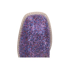 Smoky Mountain Boots | Ariel Series | Youth Western Boot | Square Toe | Durable Leather | Glitter Foot | TPR Sole & Block Heel | Leather Shaft & Tricot Lining | Man-Made Trim