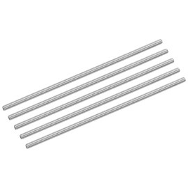 sourcing map 10Pcs M3 x 100mm Fully Threaded Rod 304 Stainless Steel Right Hand Threads Bar Studs for Anchors Bolts, Clamps, Hangers and U-Bolts, M3-0.5 Thread Pitch