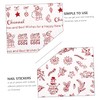 LALAFINA Nail Art Sticker Set Christmas Elk Nail Decals Static