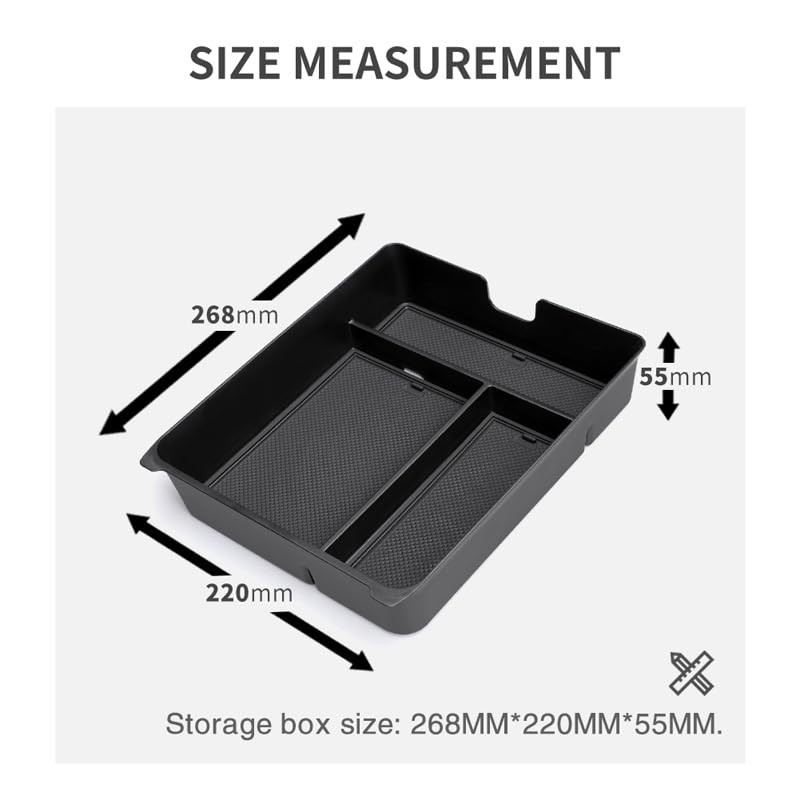 Spawson Center Console Organizer for 2023-2025 Honda Pilot, Insert Storage