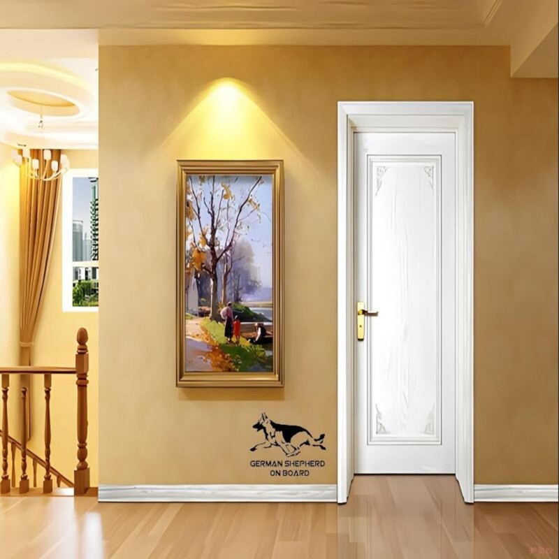 TIZIKJ Autoaufkleber 22cm Schwarz Deutscher Sch?ferhund Auto Aufkleber Schwarz German