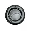 Pacer Satin Matte Black Snap In Wheel Center Cap CAP-8LP-M17P