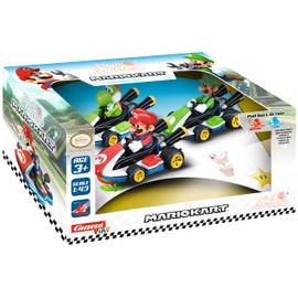 Pull & SPEED - 15813010 - Carrera Pull & Speed I Mario Kart - 3Pack I Aufziehauto Rennauto I Pull and Speed Auto mit Rückziehmotor I Für Jungs und Mädchen ab 6 Jahren & Erwachsene I Rennbahn