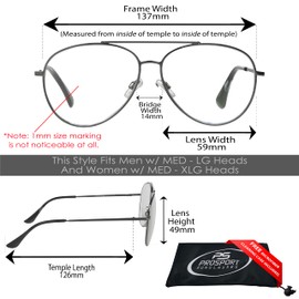 proSPORT Multifocal Progressive 3 Magnifications in 1 Lens No Line Computer Gaming Reading Glasses for Men & Women (Spy - Gunmetal & Gold, 3.00, multiplier_x)