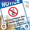 Sigo Signs, No Cell Phone Use in Waiting Room Sign,