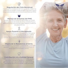 ETERNAL NUTRITION Essentials Maca y Adaptógenos para Mujer (200 Cápsulas) | Schisandra, Shatavari, Reishi y Ginseng | 100 Porciones · 1500 mg | Bienes