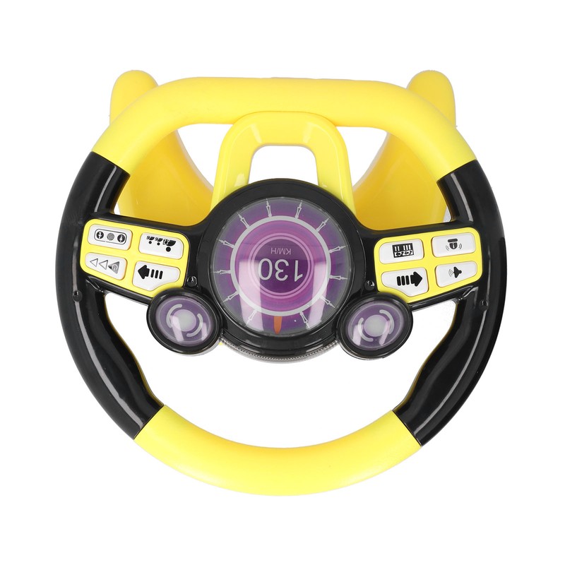 Children Kids Driving Simulation Steering Wheel Early Childhood Educational ToysYellow