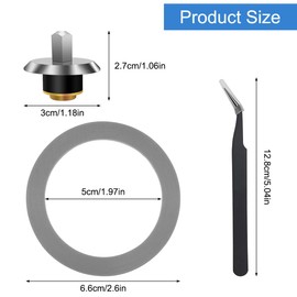 6 Pcs Blender Gasket for Oster, with 1 Blender Coupling Stud Slinger Pin Kit and Tweezers, Blender Gasket O-Ring Rubber Seal Ring Replacement Parts Accessories Compatible with Oster Osterizer Blender
