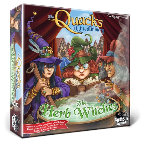 The Quacks of Quedlinburg:The Herb Witches-A Board Game Expansion by North Star Games 2-5 Players-Board Games for Family 45 Mins of Gameplay-Games for Family Game Night-for Kids and Adults Ages 12+