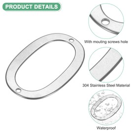 M METERXITY 1-Pack House Number, 3 Inch 304 Stainless Steel Mailbox Number Door Number Signage for Garden/Hotel/Mailbox/Address/Sign, House Number for Outside [Number 0, Silver]