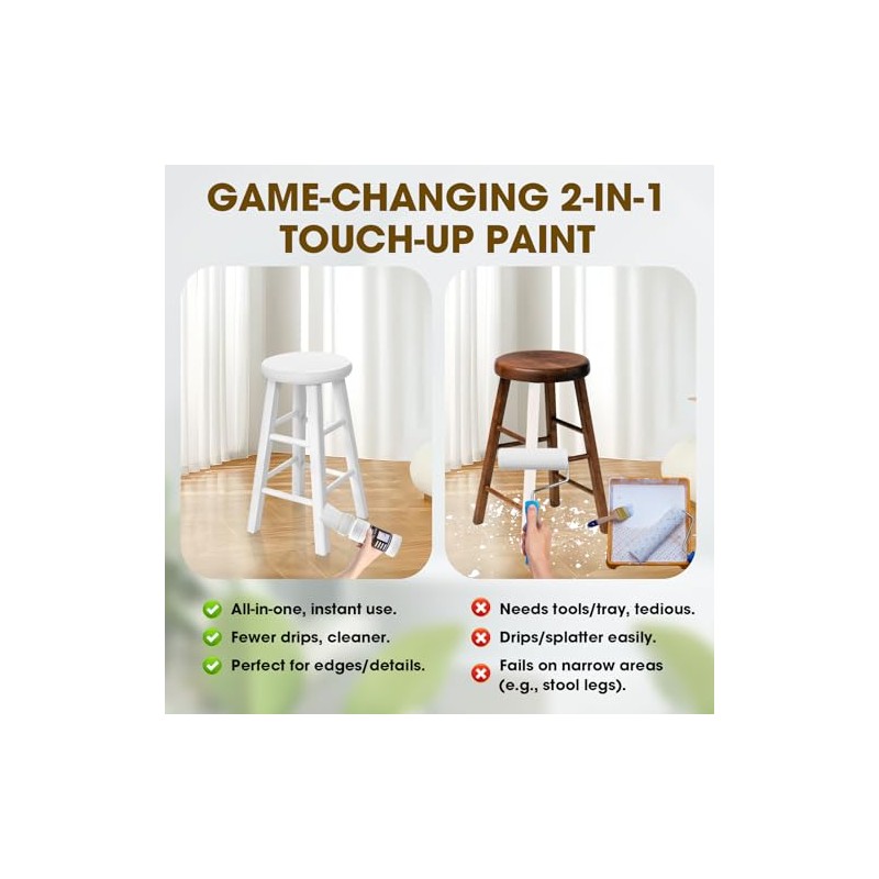 White Wood Touch Up Paint, Multi Surface Touch Up Paint