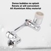 Swivel Faucet Extender Universal Sink Water Aerator with 2 Water