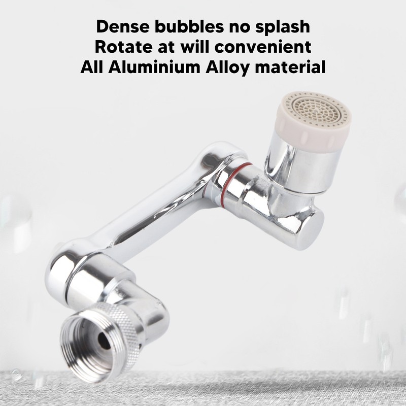 Swivel Faucet Extender Universal Sink Water Aerator with 2 Water