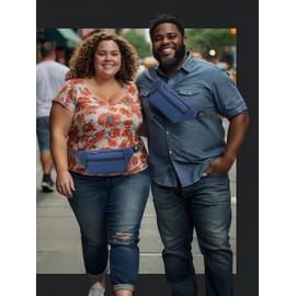 Lidxfeo Waterproof Crossbody Bag, Anti-Theft Shoulder Bag, Lightweight Chest Bag, Ergonomic Sling Backpack, Multi-Pocket Bum Bag for Hiking, Travel, Cycling, Jogging, blue, Modern