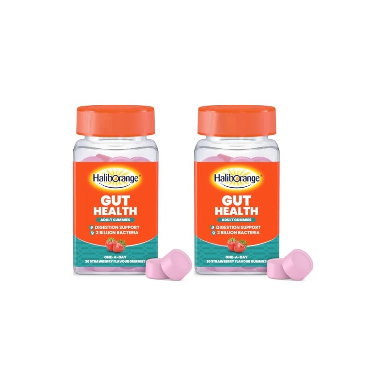 Haliborange Adult Gut Health - 30 Strawberry Gummies (Pack of