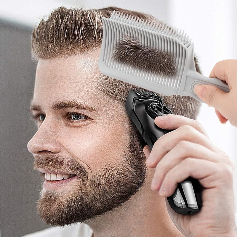 2PCS Barber Gradient Positioning Combs, Ergonomic Barber Fade Combs Professional