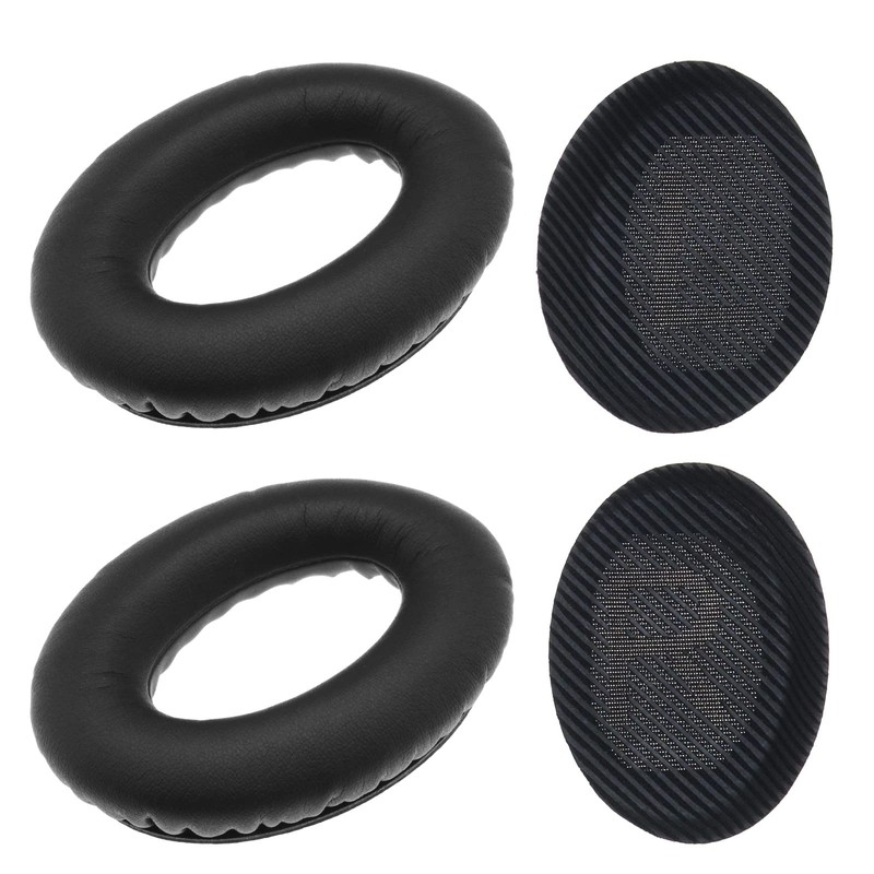 EMSea 1 Pair Black Headphone Replacement Ear Pad with Headband