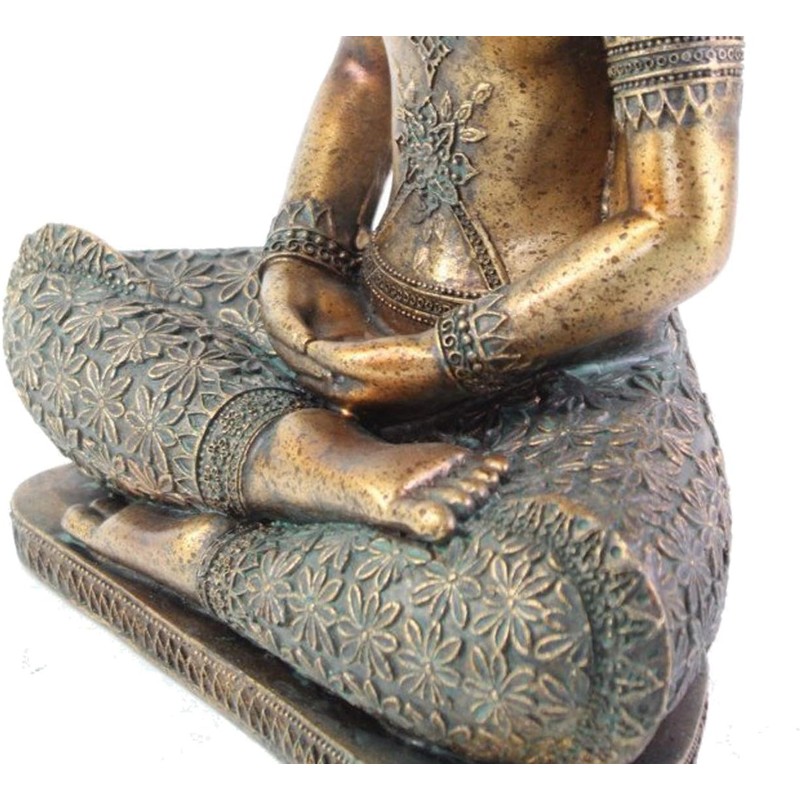 usamjtable Thai Buddha Dhyana Mudra Feng Shui 12" Tall Home