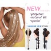 Straight Ponytail Extension, 22Inch Long Drawstring Straight Hair Extensions Natural
