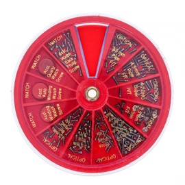 250pc Eyeglass & Watch Pipe Screw Repair Kit