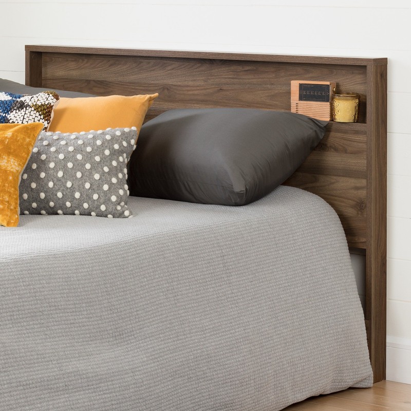 South Shore Holland Headboard (54/60''), Full/Queen, Natural Walnut