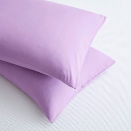 NookZuzu Ultra Soft 1800 Thread Microfiber Pillow Cases Pillowcases with Envelope Closure Purple Set of 2 Queen Size 20 x30 Wrinkle, Fade and Microfiber Resistant Pillowcases