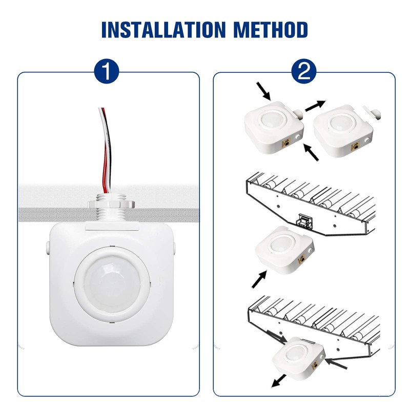 ECOELER Ceiling Occupancy Motion Sensor Switch, High Bay Fixture Mount